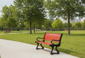 نصب نیمکت پارکی